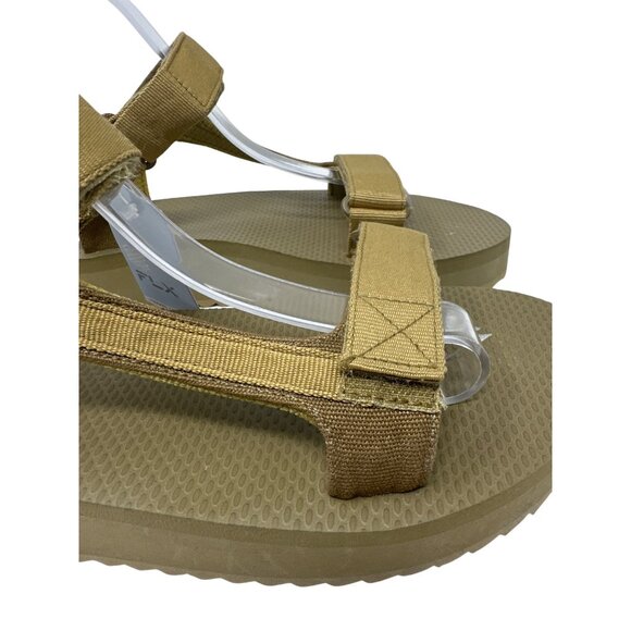 FLX Womens Tan Adjustable Strap Sandals With Textured Sole Size 10M - Picture 2 of 13